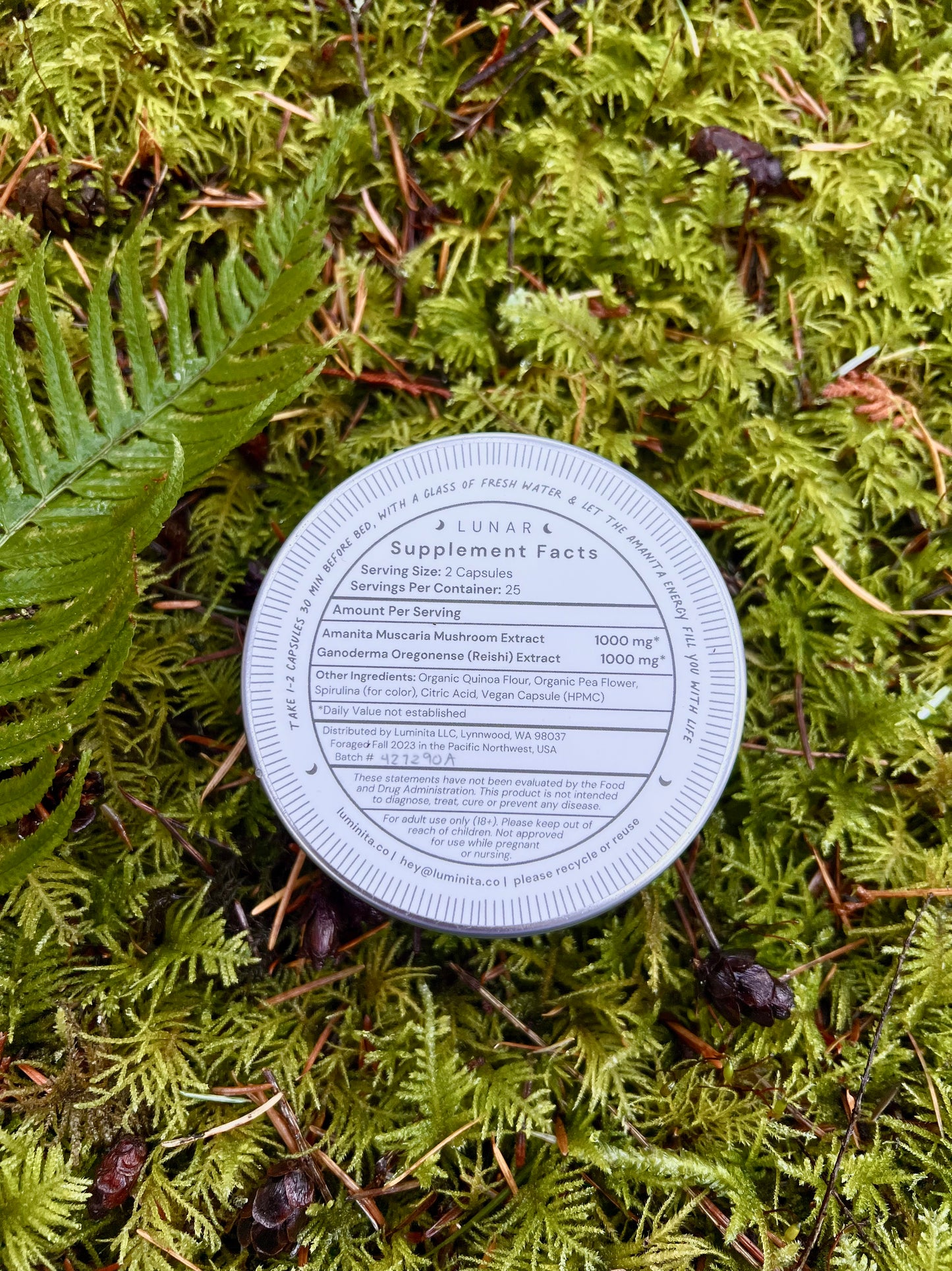 Lunar: Amanita Muscaria + Reishi Capsules